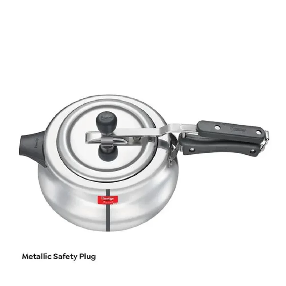Prestige Nakshatra Plus Svachh Aluminium Spillage Control Handi Pressure Cooker - Silver, 5 l-5.webp
